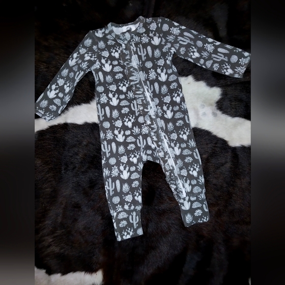Infant Girl's Cowkid Cactus Jammies - Picture 1 of 3